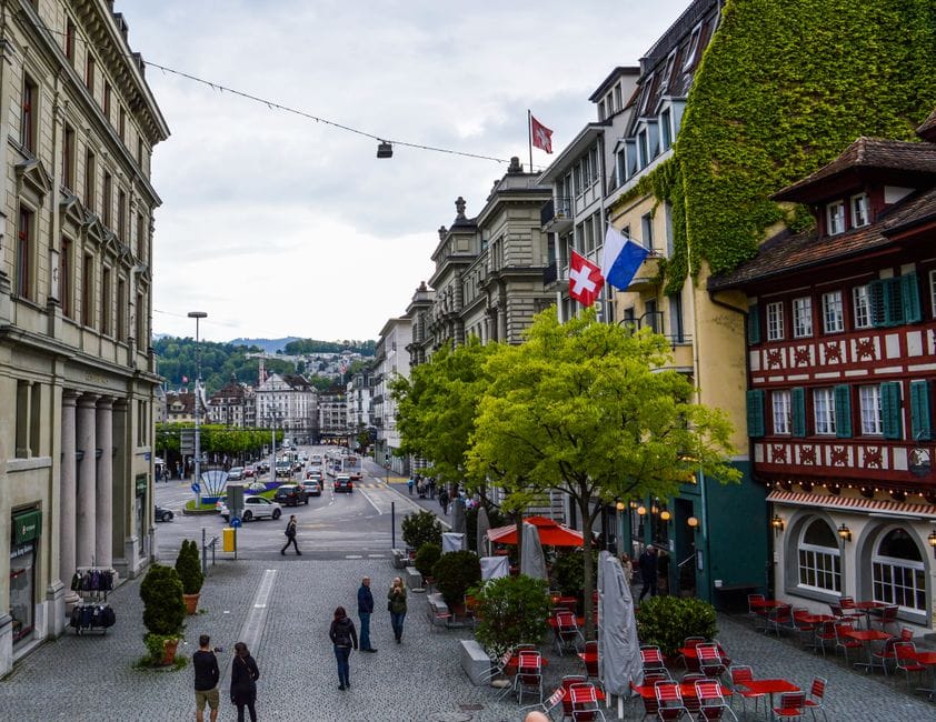 Switzerland city streets and student life for Nigerian students on a student visa