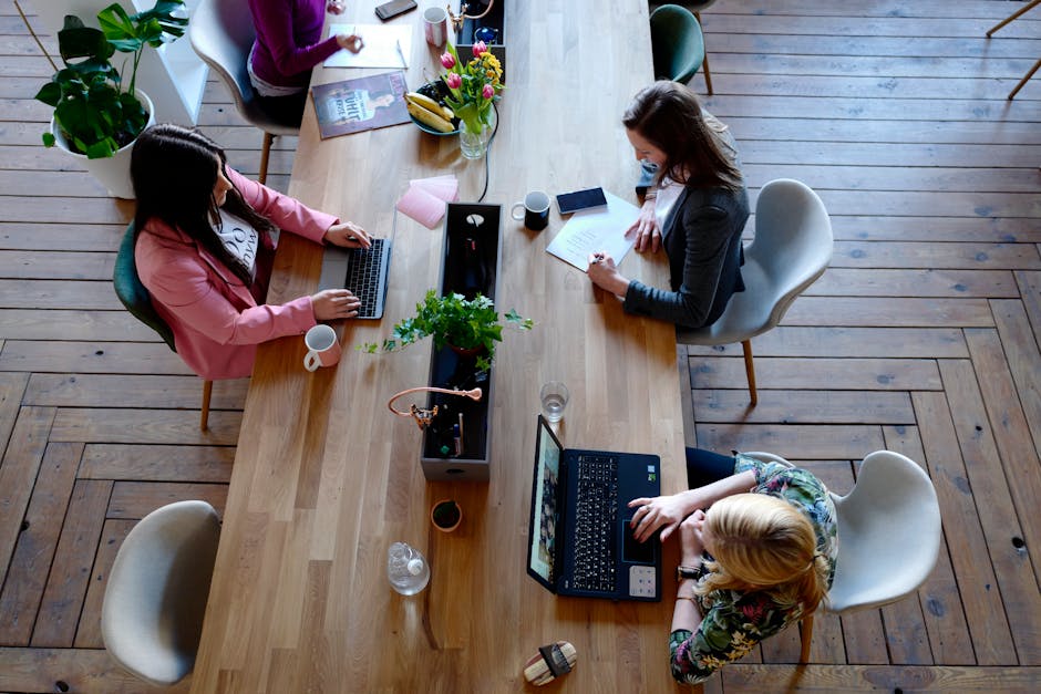 Person working remotely from a coworking space in a foreign city