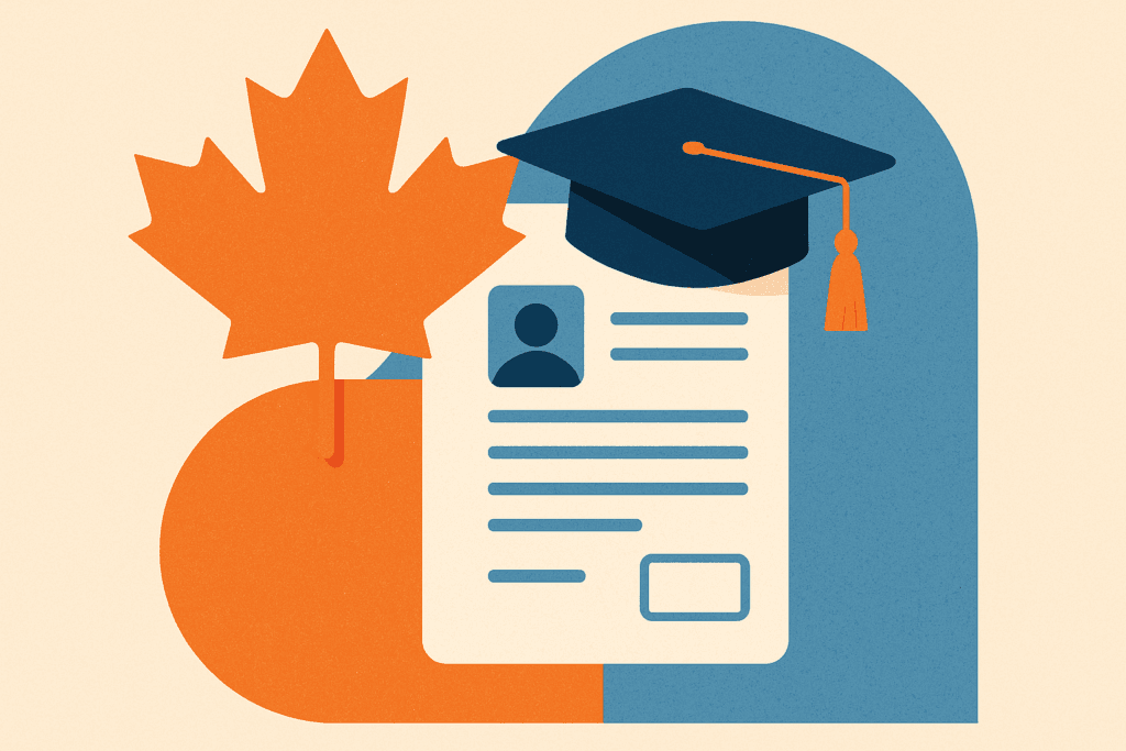 Canada study permit English test requirements illustration