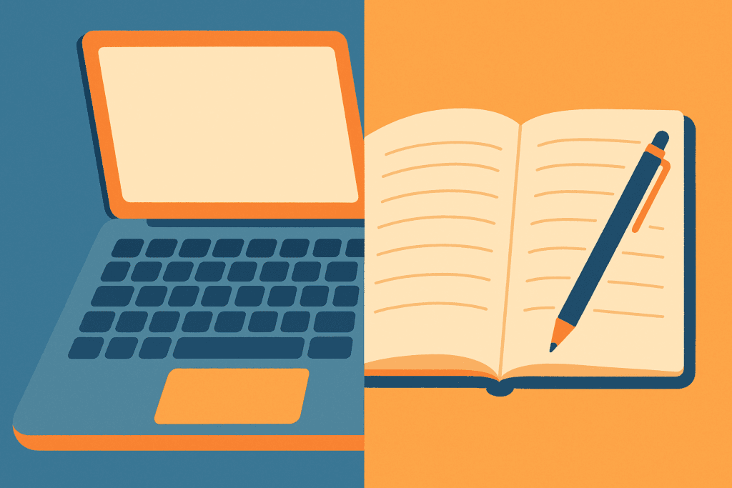 Computer-delivered vs paper-based IELTS illustration