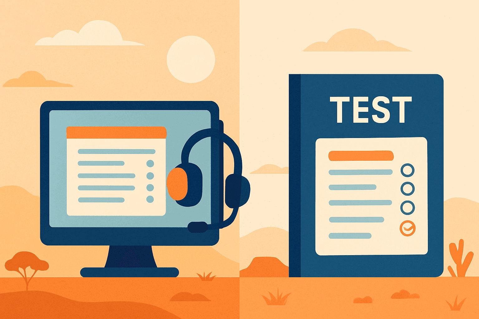 IELTS and PTE Academic comparison for Australia illustration