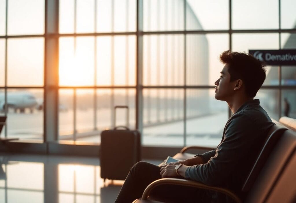 International student waiting quietly before a UK visa decision