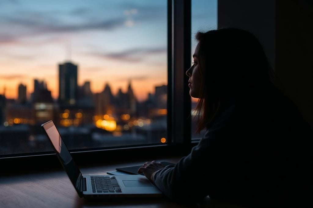 Student pausing to think through their finances before a visa decision
