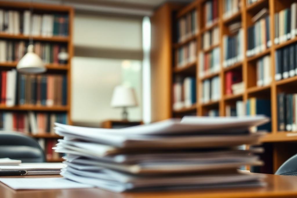 A professor's office where recommendation letters get written